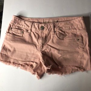 American Eagle Jean Short's Light Pink Stretch